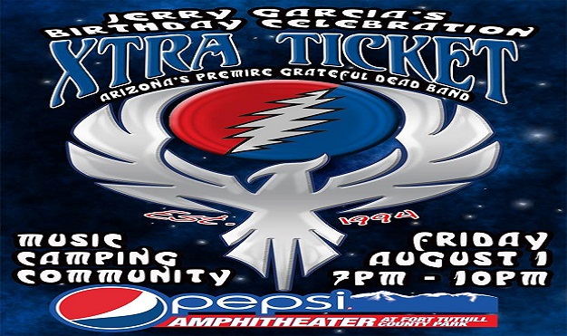 Jerry Garcia Birthday Party Extra Ticket Grateful Dead Tribute